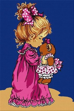 Fetiță cu ursuleț