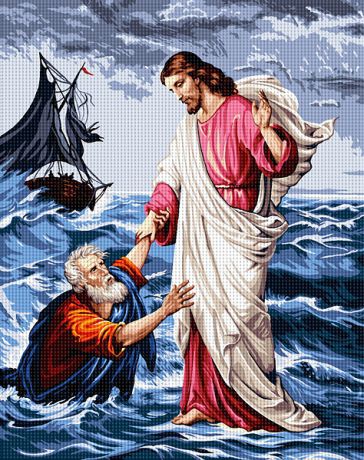 Petru şi Isus pe mare
