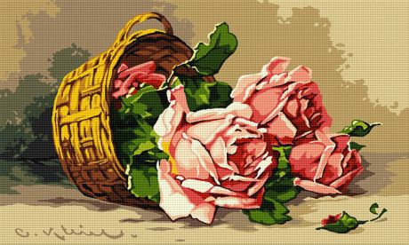 Coş cu trandafiri roz