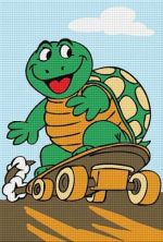 Țestoasa pe skateboard