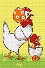 Găinușă cu puiuț