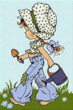 Fetiță cu stropitoare