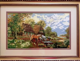 Goblen peisaj cai