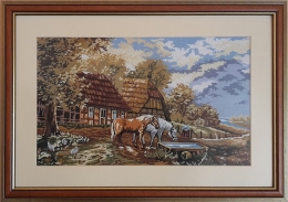 Peisaj cu cai